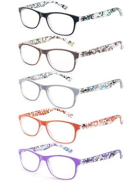 Olomee 779288849341 Reading Glasses Women 3.50 Floral Print Square Womens Readers Cheaters Glas