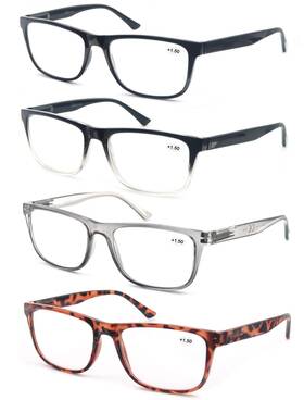 Msr213-250-x0 Olomee Reading Glasses 2.5 Oversized Large Square Men Readers 4 Packcomfort L