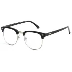 Onrtry 791107668032 Blue Light Blocking Glasses For Women Men Medium A1 Bright Black/silver