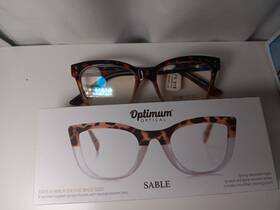 Opt-atl250 Optimum Optical Atlas Reading Glasses 2.00 Ivory Scratch And Glare Resistant