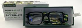 Optr-tc175 Optimum Optical 1.75 Blue Light Reader Glasses - The Truth Is Clear Green