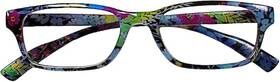 Opr02 Optipak Floral Readers Blue Light Blocking Computer Glasses For Men And Women