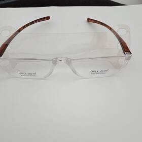 Optx-2070 Optx 20/20 Tech 2.00 Bifocal Reading Glasses Clear/tortoise