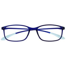 R61-3-100 Opulize Ice Super Lightweight Reading Glasses Crystal Blue Womens Mens Spring
