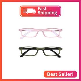 Rr17-46-150 Opulize Ted Reading Glasses For Women Men Lightweight Narrow Rectangular Matt F