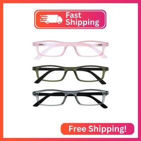 Rrr17-467-150 Opulize Ted Reading Glasses For Women Men Lightweight Narrow Rectangular Matt F