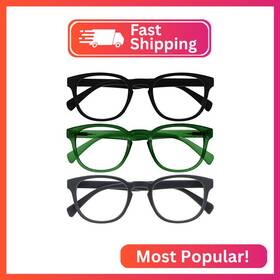Rrr2-167-250 Opulize Pop Reading Glasses For Women Men Scratch Resistant Round Matt Frame Wit