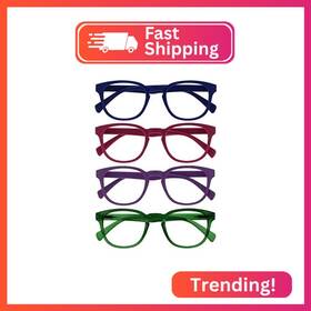 Rrrr2-3456-100 Opulize Pop Reading Glasses For Women Men Scratch Resistant Round Matt Frame Wit