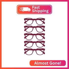 Rrrrr2-4-250 Opulize Pop Reading Glasses For Women Men Scratch Resistant Round Matt Frame Wit