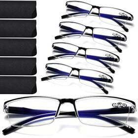 Tr90 Oranzi Oz02 Reading Glasses Men - 5 Pack Blue Light Blocking Readers
