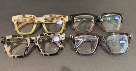 Oz03 Oranzi Womens Fashion Oversized Reading Glasses 2.5 Bluelight Filter 4 Unique Styles