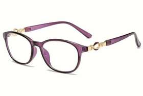 Xh07007 Oyki 3-in-1 Progressive Multifocal 2.00 Plastic Frame Reading Glasses Purple