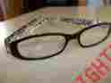 P12245 Eyeful Womans Black Silver Zebra With Solid 1.50 Strength Reader Glasse