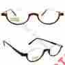 P325 Moxie Readers Round Half-moon Retro Reading Glasses Nwt Lightweight Comfortable