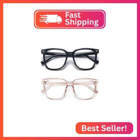 31007c1 Panner 2pack Oversized Blue Light Blocking Glasses For Women Men Square Computer