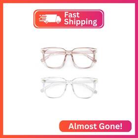 31007c2 Panner 2pack Oversized Blue Light Blocking Glasses For Women Men Square Computer