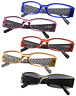 Pdz-r040p-mix-300 Polka Dots Design Temples Reading Glasses Includes Sun Readers
