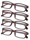 Pdz-r097-d4-250 Reading Glasses Pack Spring Hinge Comfort Readers Plastic 696537428259