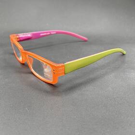 0581-110425-18.98 Peepers 693 2.25 Readers Peach Pink Olive Used