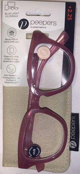 Peepers 070747000564 Reading Glasses 2.50 Purple