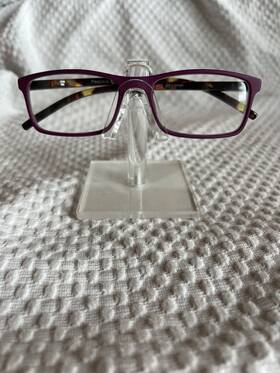 Peepers 070747233733 Adorn Rectangle Purple Unisex Reading Glasses 2.50