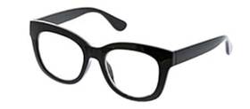 Peepers 070747264393 New Women Center Stage Oversized Reading Glasses Black Blue Light 3.00