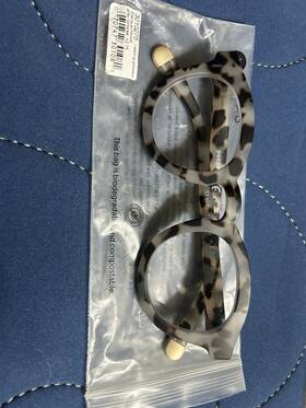 Peepers 070747264690 Reading Glasses 3.00 Stardust Focus Gray Tortoise New