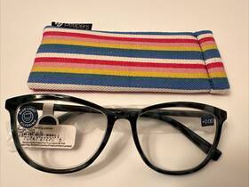Peepers 070747272206 Readers Bengal Focus Cat Eye Green Tortoise 0.00 Blue Light And Case New
