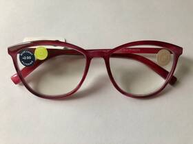 Peepers 070747272459 New Bengal Magenta Cat Eye Reading Glasses 2.00