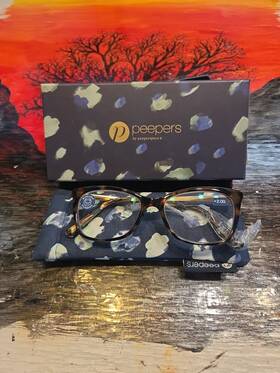 Peepers 070747285152 Reading Glasses Tortoise 2.00 With Blue Light Filters