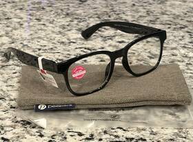 Peepers 070747336830 By Peeperspecs Kent Square Progressive Reading Glasses 2.00 Black New