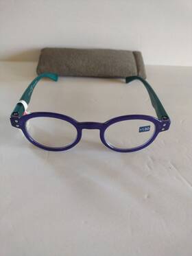 2624150 Peepers Reading Glasses Indigo Teal 1.50 With Case