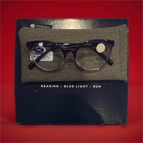 3303150 Peepers Dahlia Round Purple Reading Glasses 1.50 Blue Light Protection