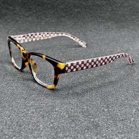 3627-101623-25 Peepers Apres Ski Focus 1.75 Readers Tort Patchwork Temples Used