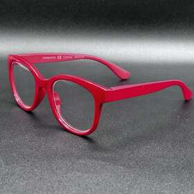 3973-111523-14 Peepers 2580 Grandview 0.00 Blue Light Blocking Glasses Red/mauve Flex Used