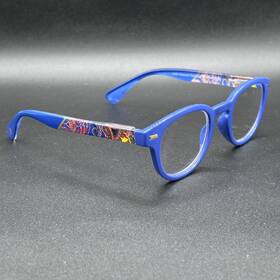 5973-042624-23 Peepers 2956 Vineyard Focus 2.25 Readers Blue Paisley Flex Blue-light Used