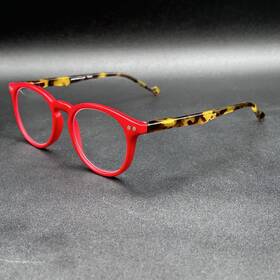7203-072524-14.95 Peepers #428 1.00 Reading Glasses Red And Tort Flex Used