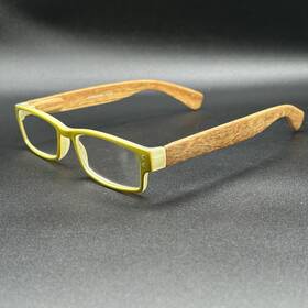 7807-100524-13.95 Peepers #540 2.00 Reading Glasses Sand Woodgrain Flex Used