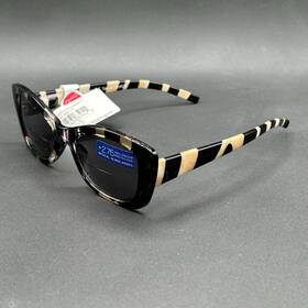 8334-120324-22.95 Peepers Driftwood 859 2.75 Bifocal Sun Readers Striped Nwt