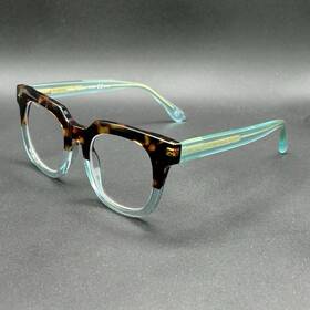 8779-012025-18.95 Peepers Showbiz 1.25 Reading Glasses Tort And Aqua Used Blue Light