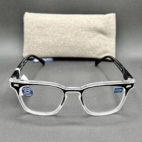 8964-021525-18.95 Peepers Peeper Strut Focus 0.00 Reading Glasses Black And Crystal Nwt Blue Light