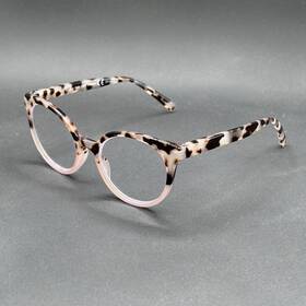 9167-040125-22.95 Peepers Monarch 3.00 Reading Glasses Pink Tort Fade Blue-light Used