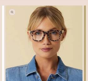 9334-050125-19.95 Peepers Coffee Shop 1.00 Blue-light Readers Tortoise And Woodgrain