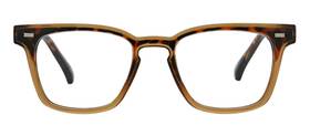 Peepers By Peeperspecs 070747232705 Strut Square Blue Light Blocking Reading Glasses Tan/tortoise 48