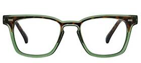 Peepers By Peeperspecs 070747232873 Strut Square Blue Light Blocking Reading Glasses Green