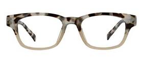 Peepers By Peeperspecs 070747274057 Womens Layover Square Blue Light Blocking Reading Glasses Gray Tortoise/p Inch