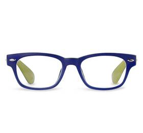 Peepers By Peeperspecs 070747277249 Bellissima Square Blue Light Blocking Reading Glasses Navy/green 49 0.00