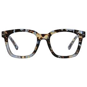 Peepers By Peeperspecs 070747292471 Womens To The Max Soft Square Oversized Progressive Light Blocking Glasses