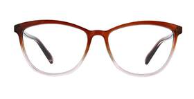 Peepers By Peeperspecs 070747293652 Womens Wren Cat Eye Blue Light Blocking Reading Glasses Rust/pink 55 2