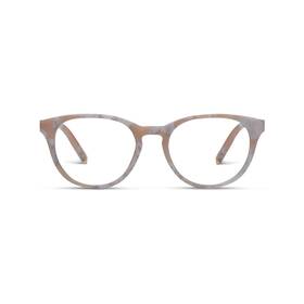 Peepers By Peeperspecs 070747309773 Canyon Round Blue Light Blocking Reading Glasses Tan Marble 49 2.5